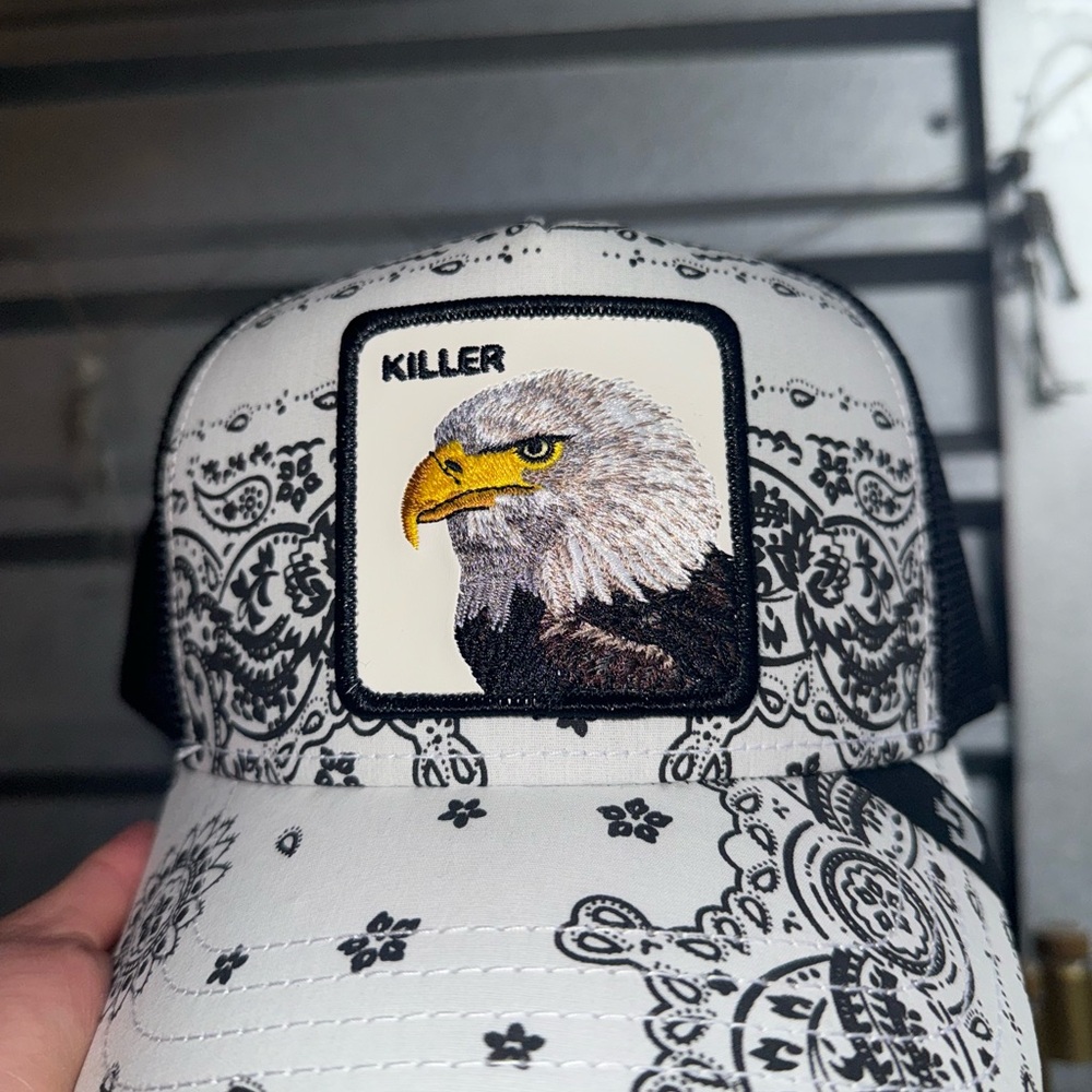 Goorin Bros. Black and White Eagle Hat